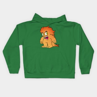 Fluffy Hair Monster Kids Hoodie